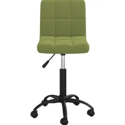 Meubles De Bureau-vidaXL Chaise pivotante de bureau Velours Vert clair