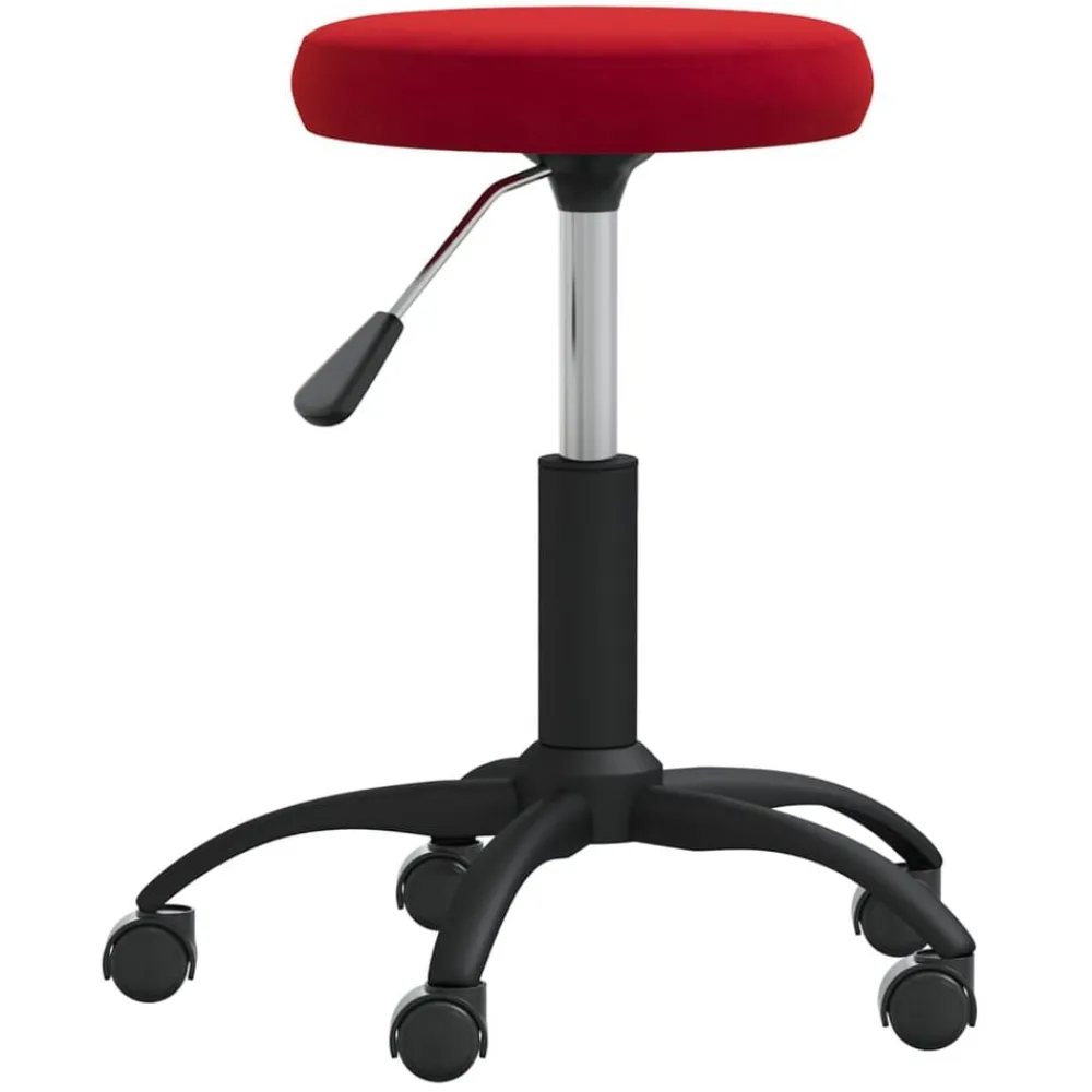 Meubles De Bureau-vidaXL Chaise pivotante de bureau Velours Rouge bordeaux