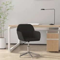 vidaXL Chaise pivotante de bureau Tissu