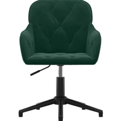 vidaXL Chaise pivotante de bureau Velours