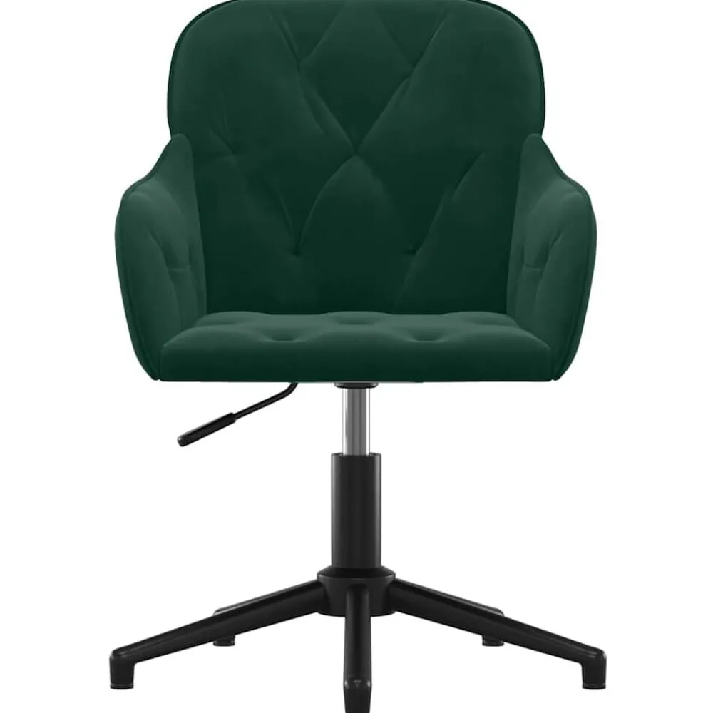 vidaXL Chaise pivotante de bureau Velours