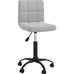 vidaXL Chaise pivotante de bureau Velours