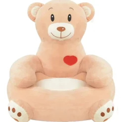 vidaXL Chaise pour enfants en peluche ours Marron