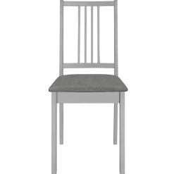 vidaXL Chaises à manger avec coussins lot de 4 bois solide