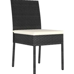 Mobilier De Jardin-vidaXL Chaises à manger de jardin lot de 2 Résine tressée Noir