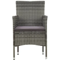 vidaXL Chaises à manger de jardin lot de 2 Résine tressée