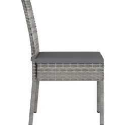 vidaXL Chaises à manger de jardin lot de 2 Résine tressée