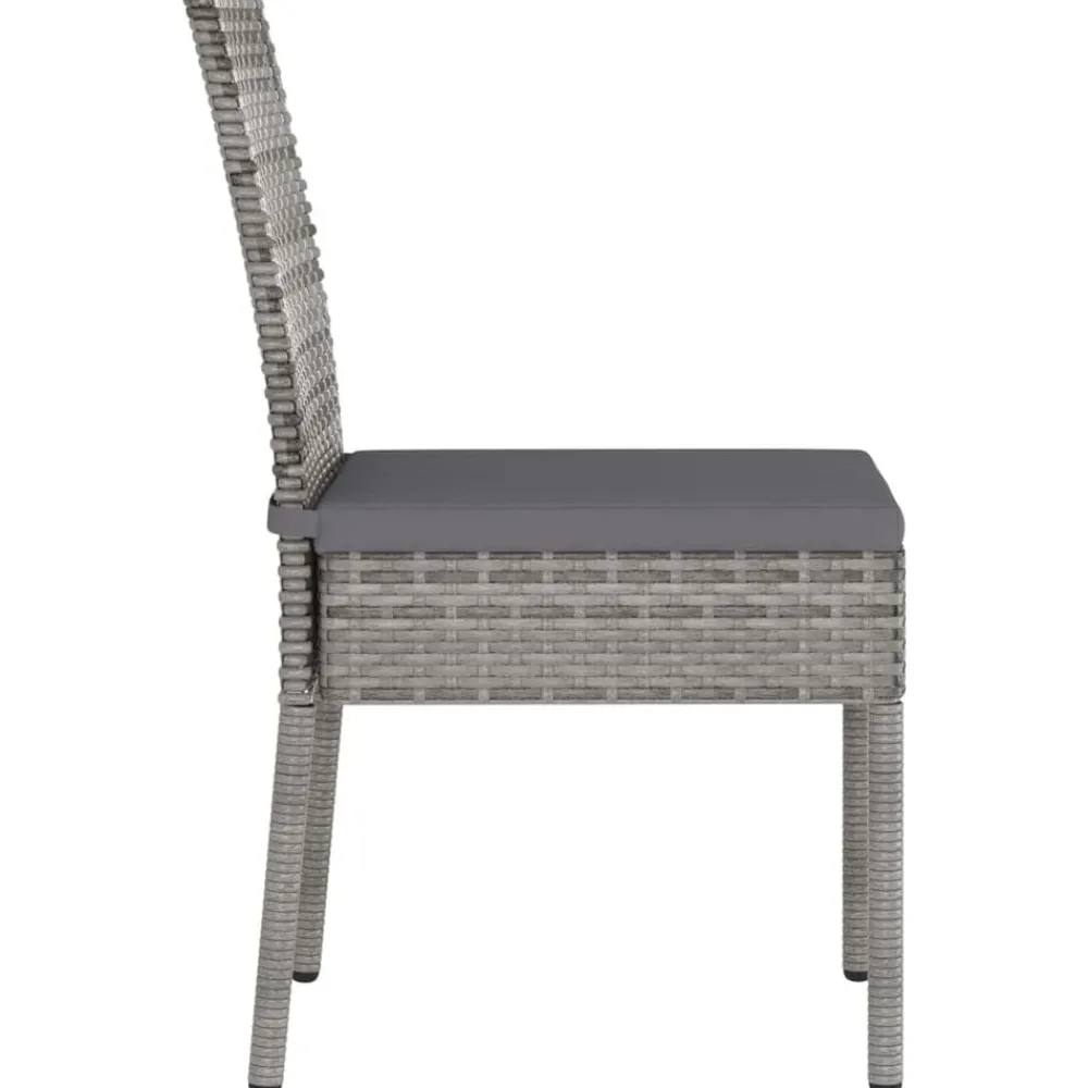 vidaXL Chaises à manger de jardin lot de 2 Résine tressée