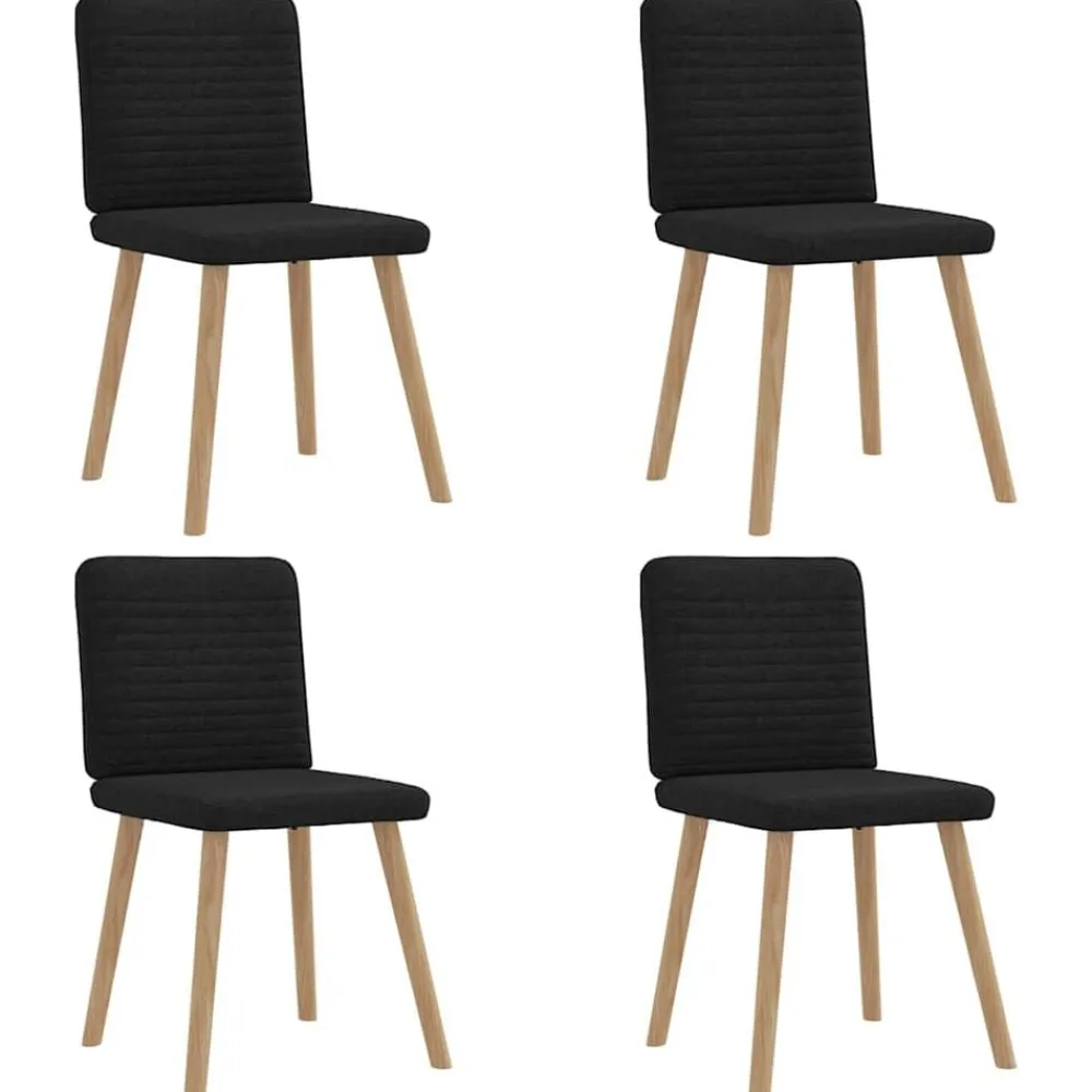 vidaXL Chaises à manger lot de 4 tissu