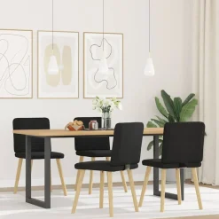 vidaXL Chaises à manger lot de 4 tissu