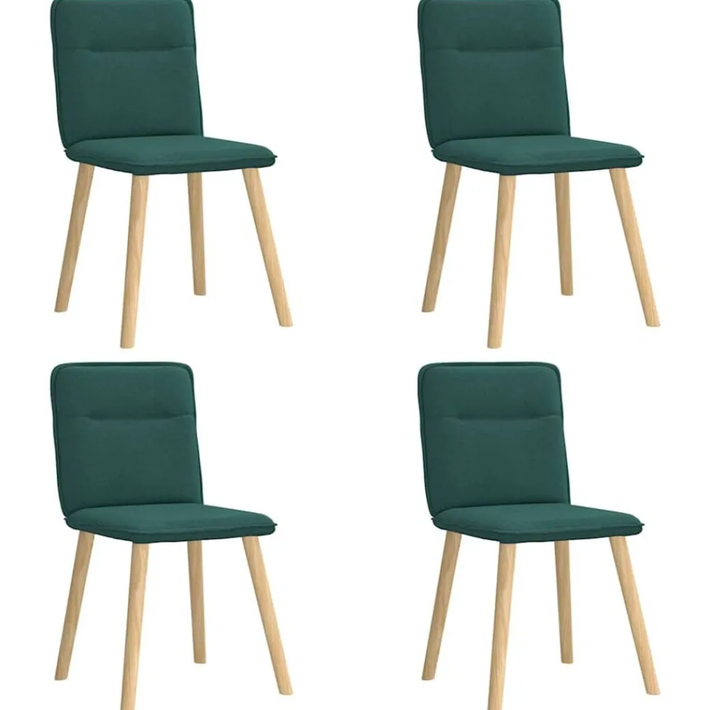 vidaXL Chaises à manger lot de 4 tissu