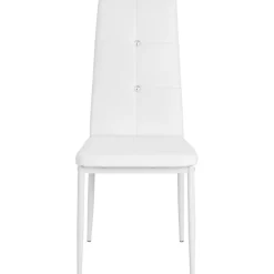 Fauteuils Et Chaises-vidaXL Chaises à manger lot de 2 similicuir Blanc