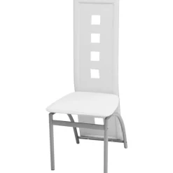 Fauteuils Et Chaises-vidaXL Chaises à manger lot de 2 similicuir Blanc