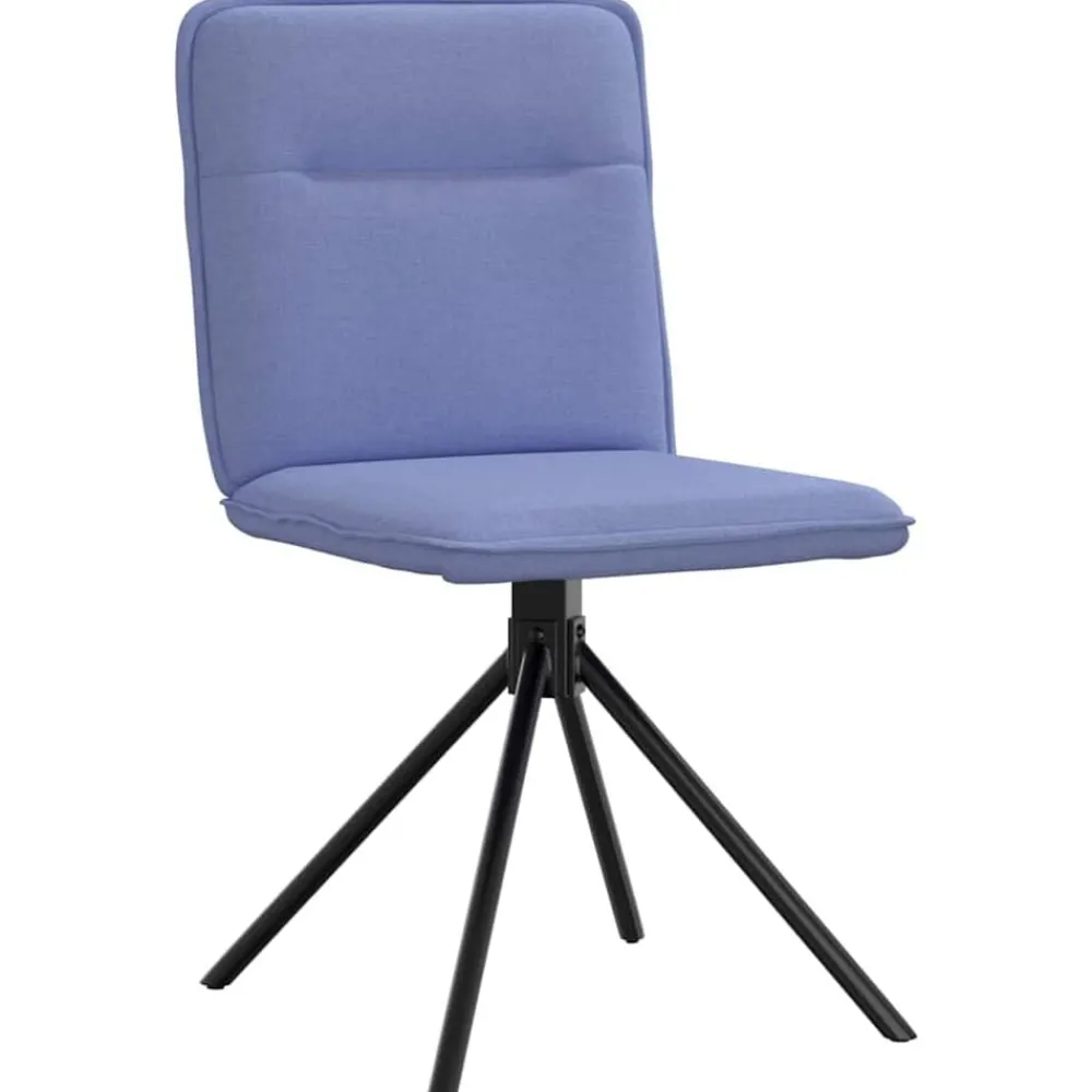Fauteuils Et Chaises-vidaXL Chaises à manger lot de 2 tissu Bleu jean
