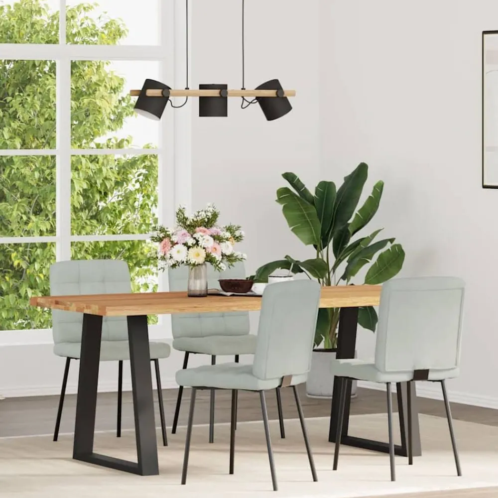 vidaXL Chaises à manger lot de 4 Velours