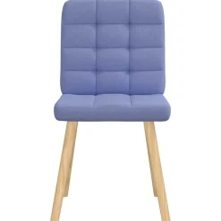 Fauteuils Et Chaises-vidaXL Chaises à manger lot de 2 tissu Bleu jean