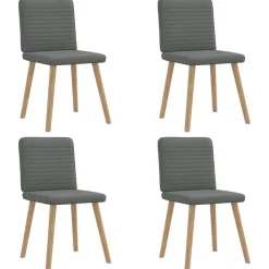 vidaXL Chaises à manger lot de 4 tissu
