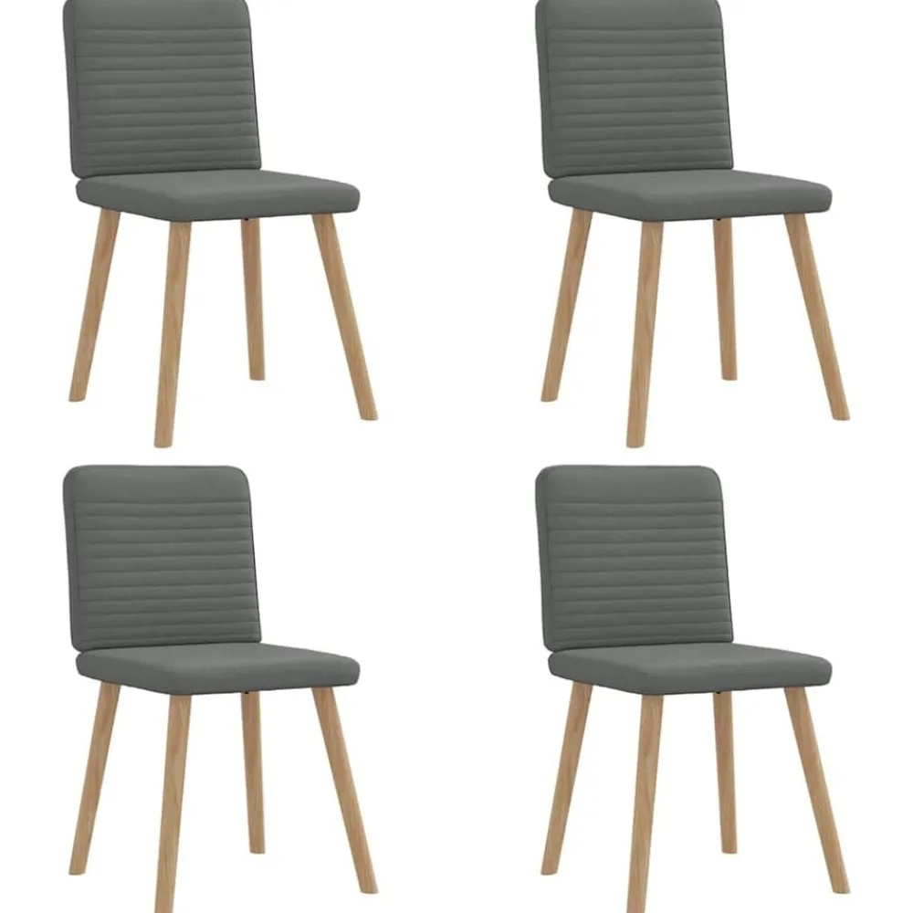 vidaXL Chaises à manger lot de 4 tissu