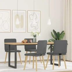 vidaXL Chaises à manger lot de 4 tissu