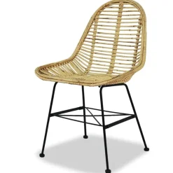 Fauteuils Et Chaises-vidaXL Chaises à manger lot de 2 rotin naturel Beige