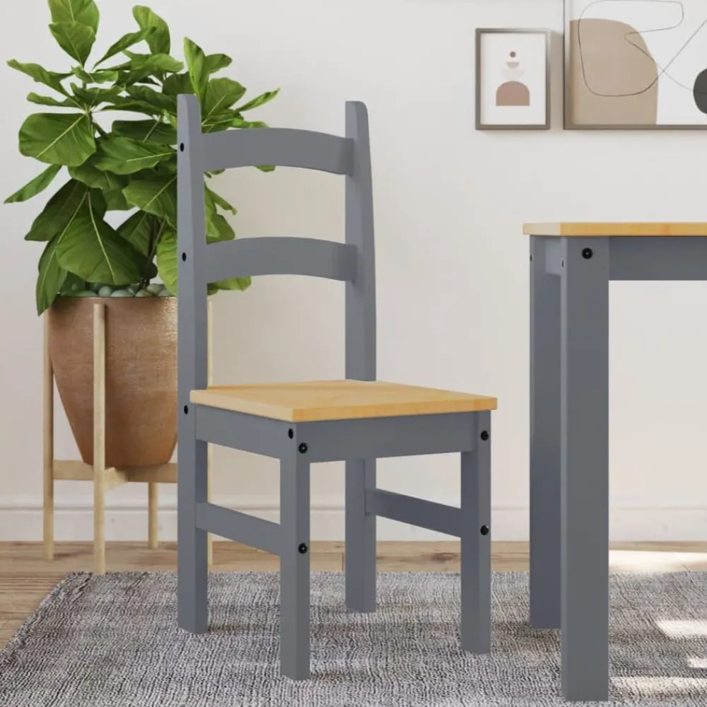 vidaXL Chaises à manger lot de 2 40x46x99 cm bois massif de pin