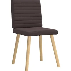 Fauteuils Et Chaises-vidaXL Chaises à manger lot de 4 tissu Marron foncé