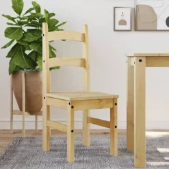 vidaXL Chaises à manger lot de 2 40x46x99 cm bois massif de pin