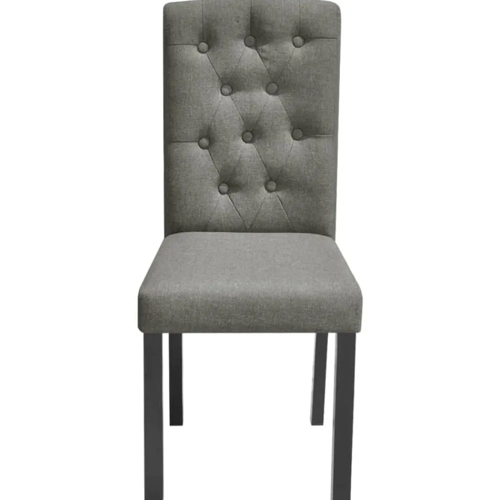 Fauteuils Et Chaises-vidaXL Chaises à manger lot de 2 tissu Gris
