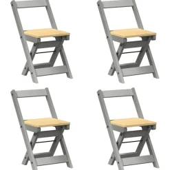 vidaXL Chaises à manger pliables lot de 4 Corona bois de pin massif