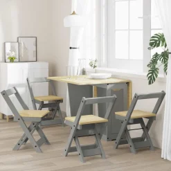 vidaXL Chaises à manger pliables lot de 4 Corona bois de pin massif