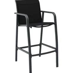 vidaXL Chaises de bar de jardin lot de 2 Textilène
