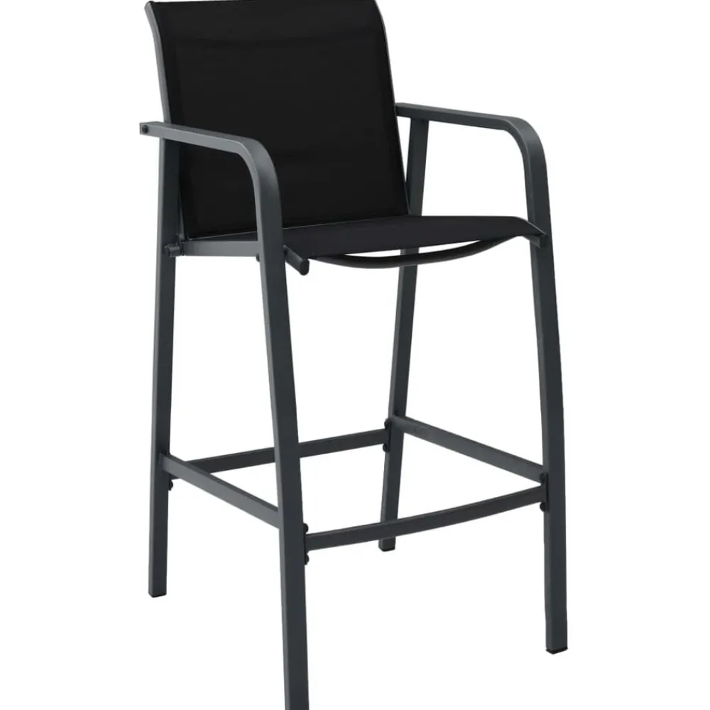 vidaXL Chaises de bar de jardin lot de 2 Textilène