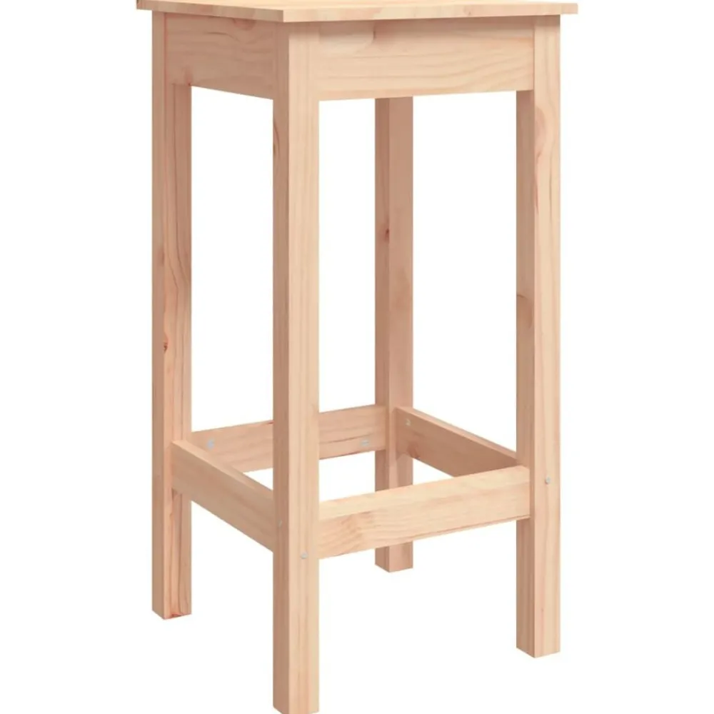Fauteuils Et Chaises-vidaXL Chaises de bar lot de 2 40x40x78 cm bois de pin solide Naturel
