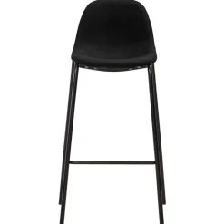 Fauteuils Et Chaises-vidaXL Chaises de bar lot de 6 tissu Noir