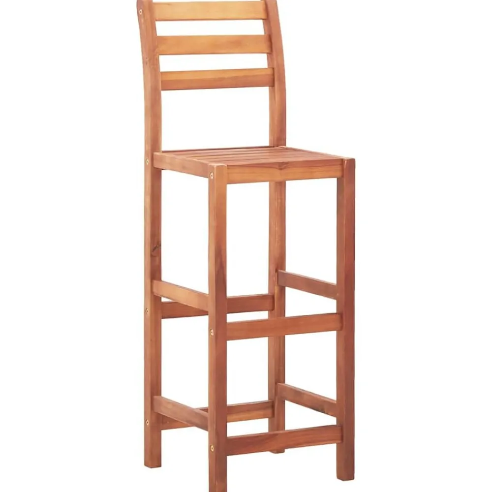 Fauteuils Et Chaises-vidaXL Chaises de bar lot de 2 bois d'acacia solide Marron
