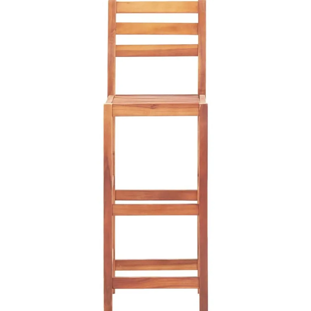 Fauteuils Et Chaises-vidaXL Chaises de bar lot de 2 bois d'acacia solide Marron