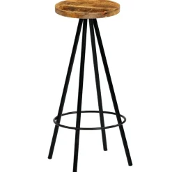 Fauteuils Et Chaises-vidaXL Chaises de bar lot de 2 bois de manguier solide