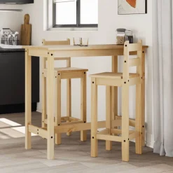 vidaXL Chaises de bar lot de 2 bois de pin solide