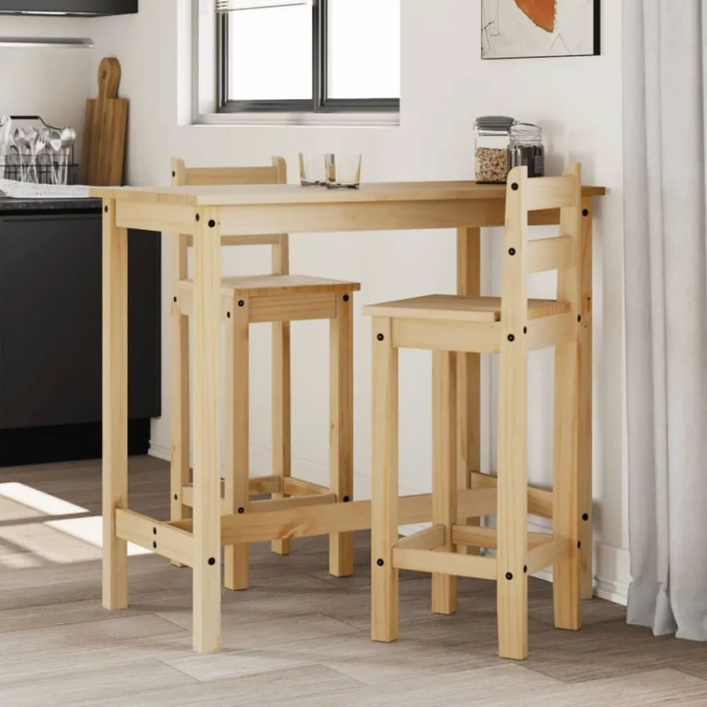 vidaXL Chaises de bar lot de 2 bois de pin solide
