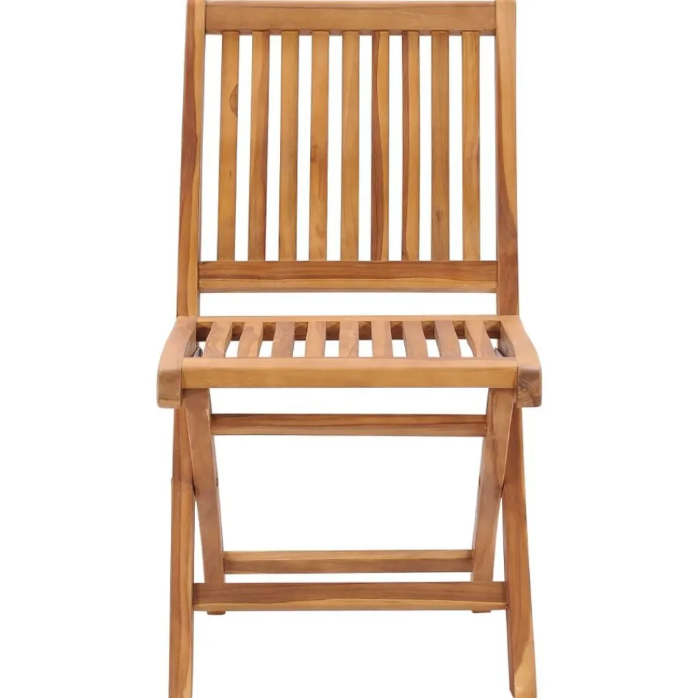 Mobilier De Jardin-vidaXL Chaises de jardin pliables lot de 2 Bois de teck massif
