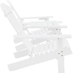 Mobilier De Jardin-vidaXL Chaises de jardin Adirondack avec table bois de sapin Blanc