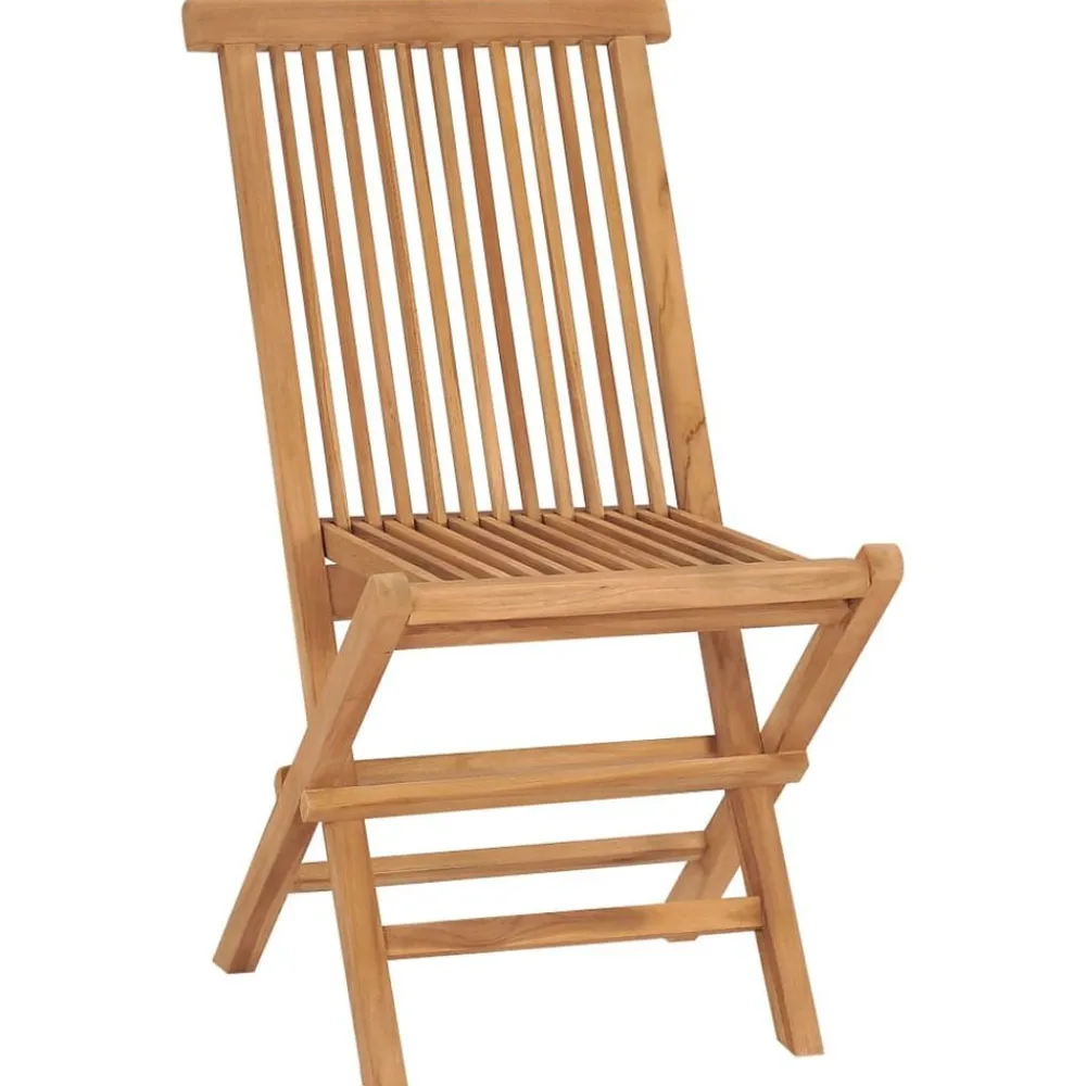 Mobilier De Jardin-vidaXL Chaises de jardin pliables lot de 2 Bois de teck massif