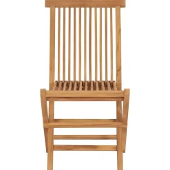 Mobilier De Jardin-vidaXL Chaises de jardin pliables lot de 2 Bois de teck massif