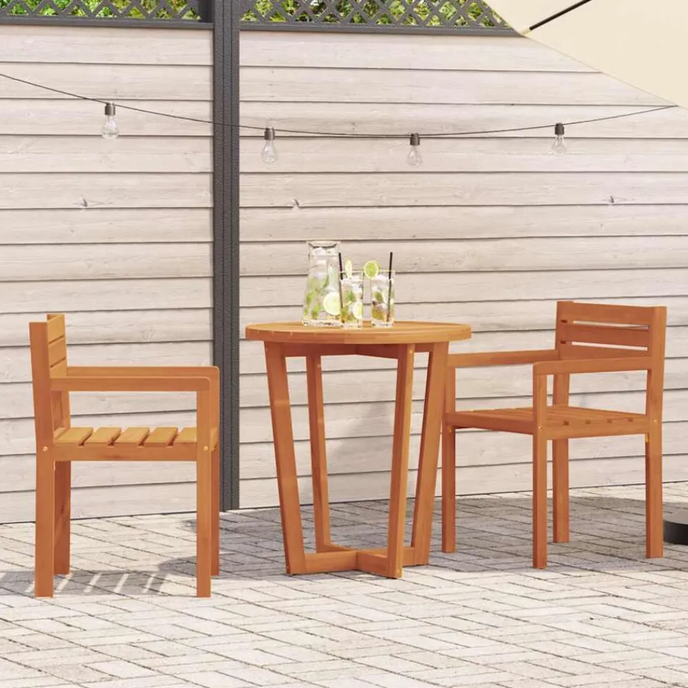Mobilier De Jardin-vidaXL Chaises de jardin 2 pièces 50x53x80 cm Bois massif Acacia