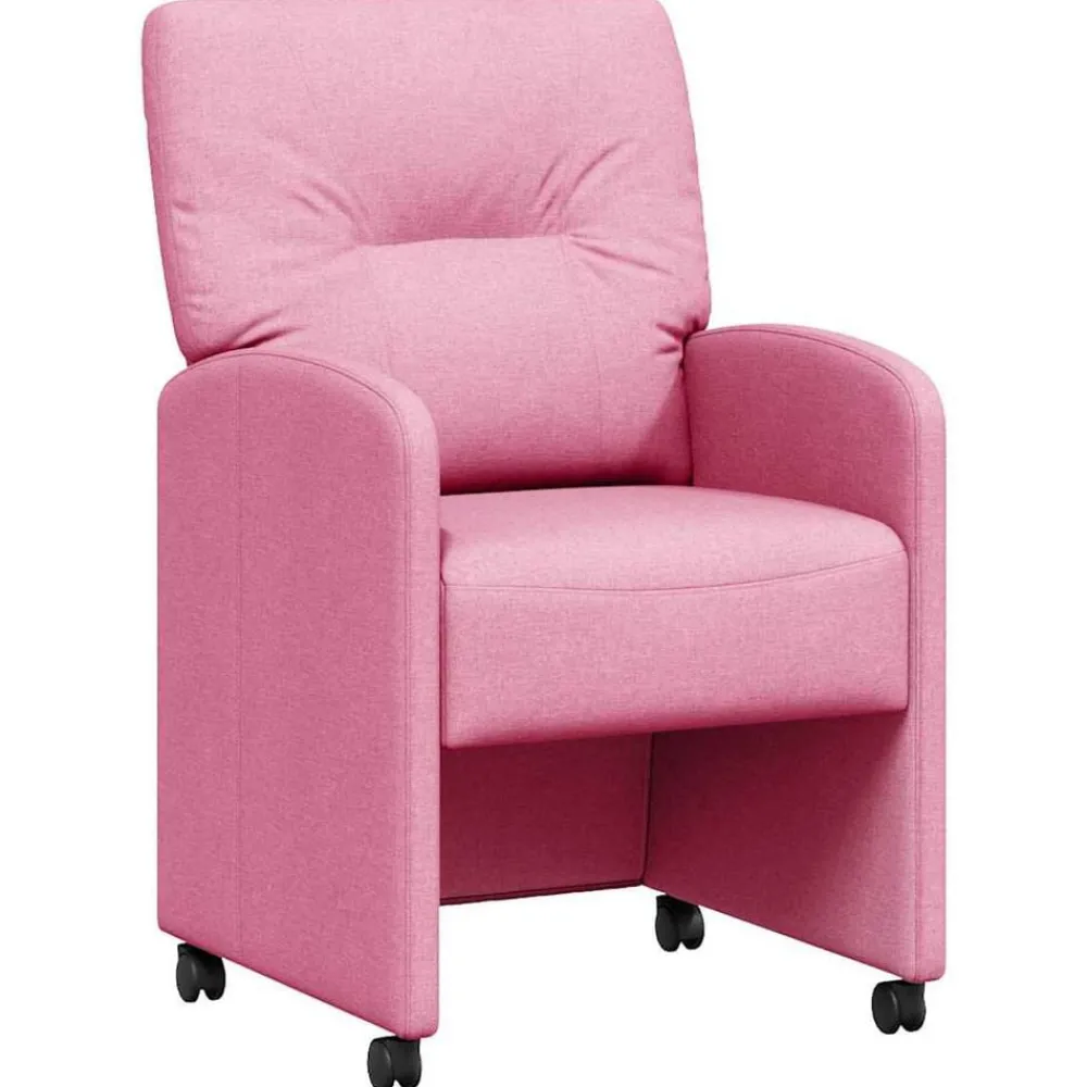 vidaXL Chaises de Salle à Manger avec Roues 2 pcs 57 x 67 x 95 cm