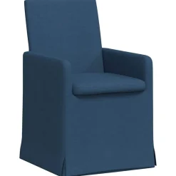 Fauteuils Et Chaises-vidaXL Chaises de salle à manger 2 pcs 57 x 67 x 95 cm tissu Bleu