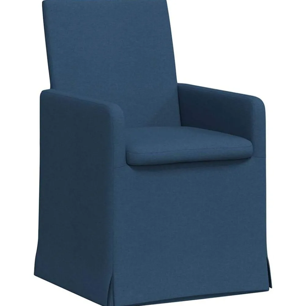 Fauteuils Et Chaises-vidaXL Chaises de salle à manger 2 pcs 57 x 67 x 95 cm tissu Bleu