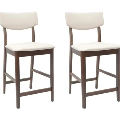 Fauteuils Et Chaises-vidaXL Chaises de salle à manger 2 pcs Marron Clair 48 x 49 x 95 cm Marron clair et clair