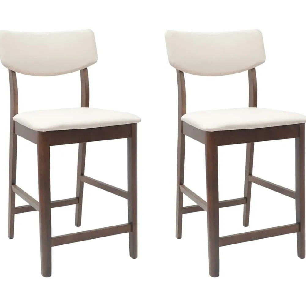 Fauteuils Et Chaises-vidaXL Chaises de salle à manger 2 pcs Marron Clair 48 x 49 x 95 cm Marron clair et clair