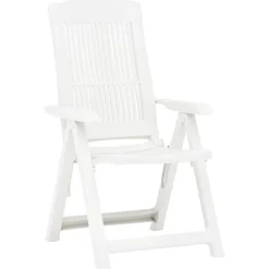 vidaXL Chaises inclinables de jardin lot de 2 Plastique